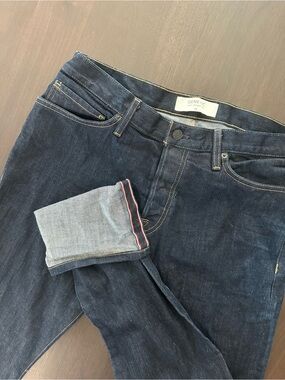Genetic Los Angeles Selvedge Denim Jeans Size 34x36 Dark Indigo Wash Redline